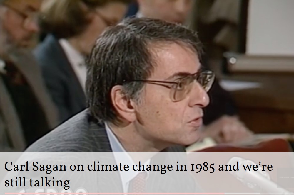 Carl Sagan congrès américain changement climatique