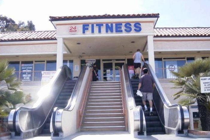 escalator salle de fitness gaspillage